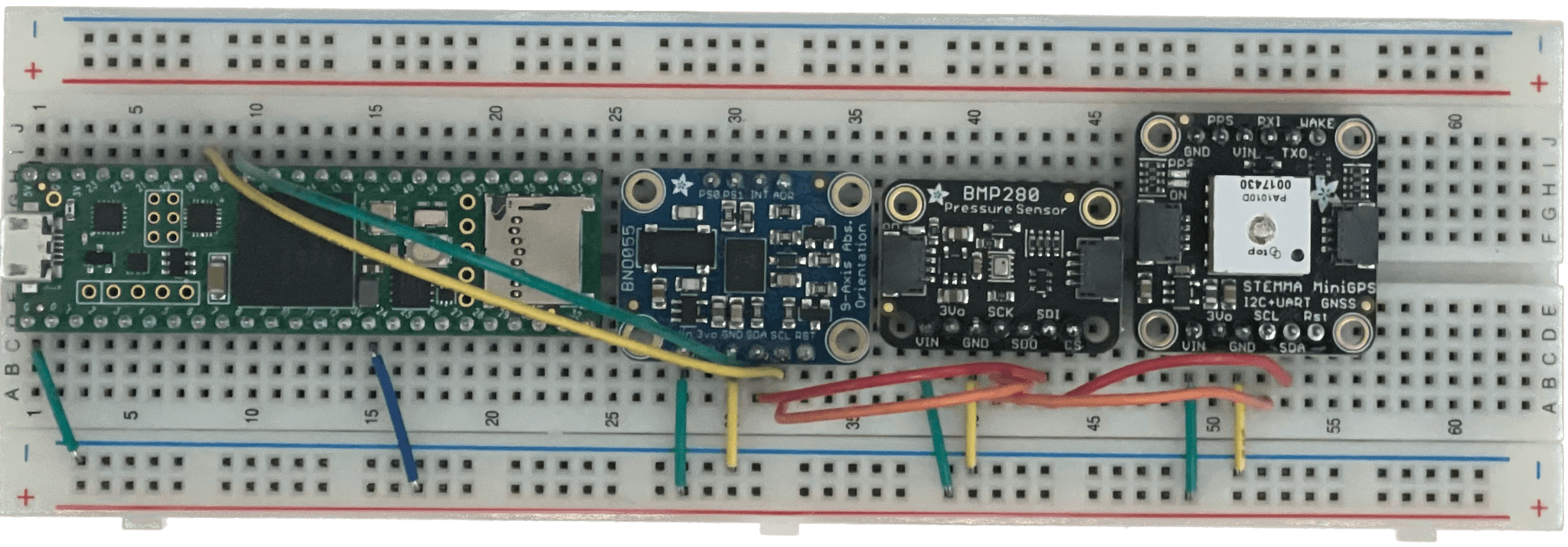 breaboard used for testing